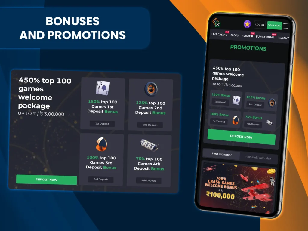 Generous bonuses are available to all 9Winz users.