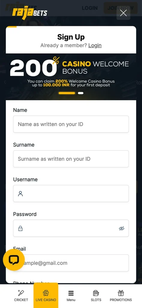 Complete your registration at Rajabets app and win more.