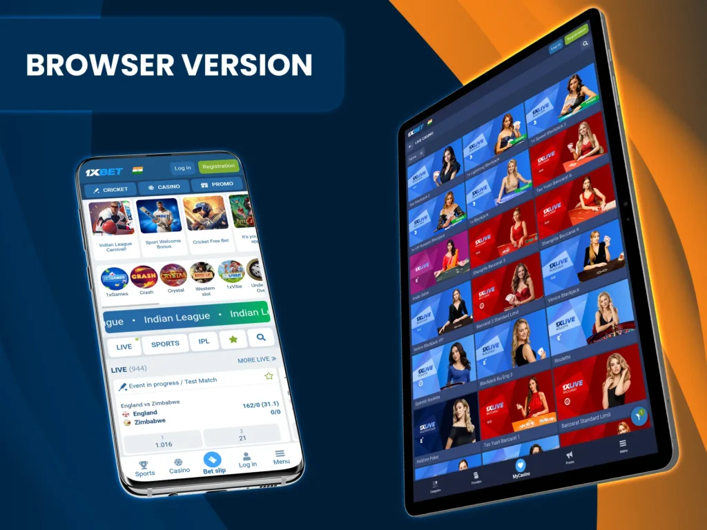 For users who can't install the app, 1xBet's browser version delivers identical functionality.