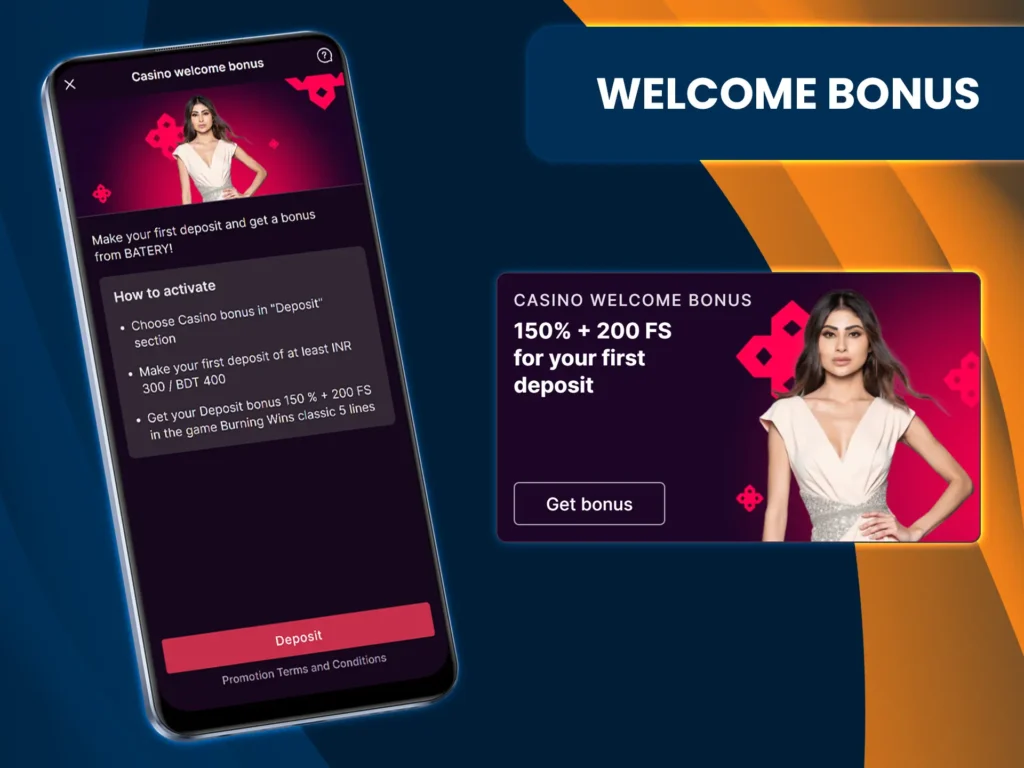 Batery's new-player welcome package includes a 500% bonus and 430 free spins.