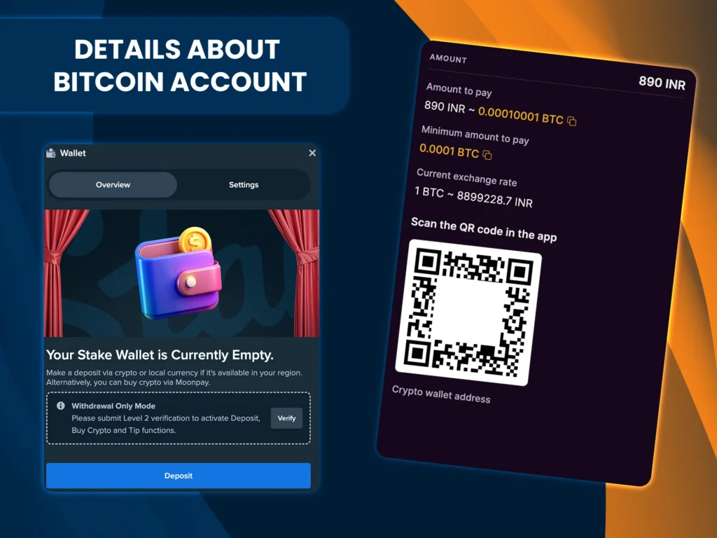 Find key details about setting up and managing your Bitcoin account.