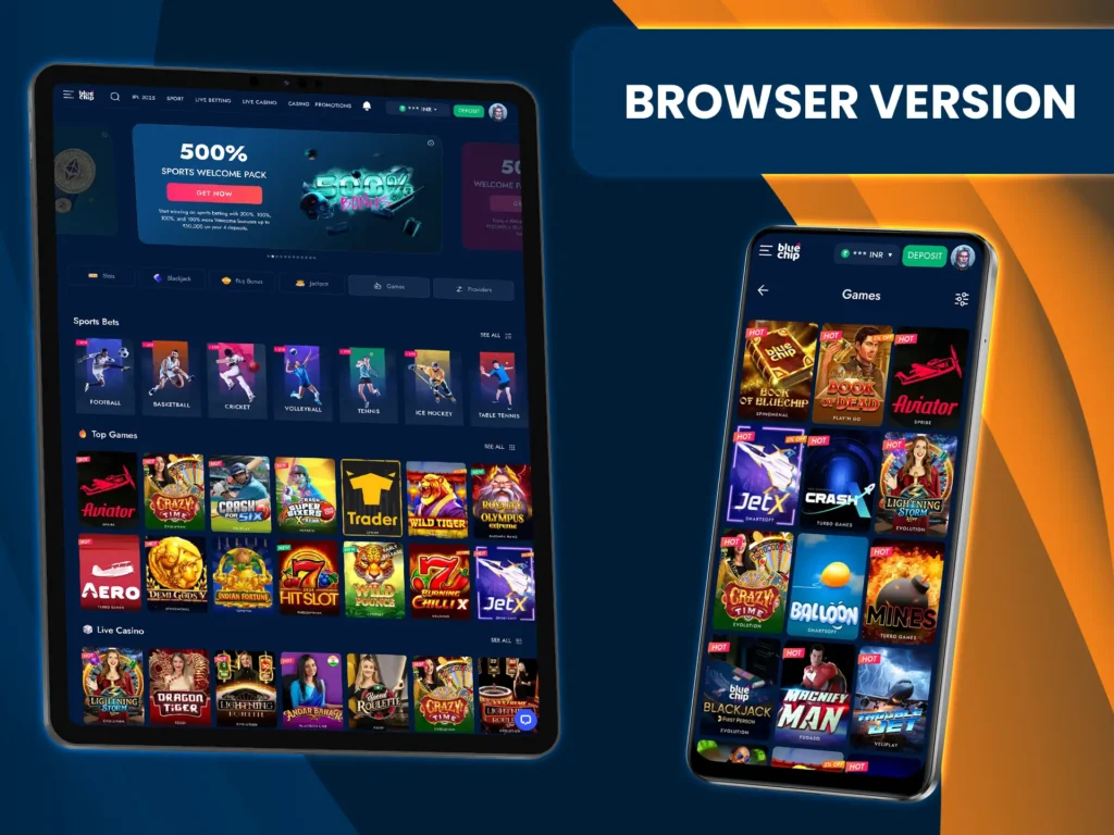 The web version of Bluechip works fine in any browser.