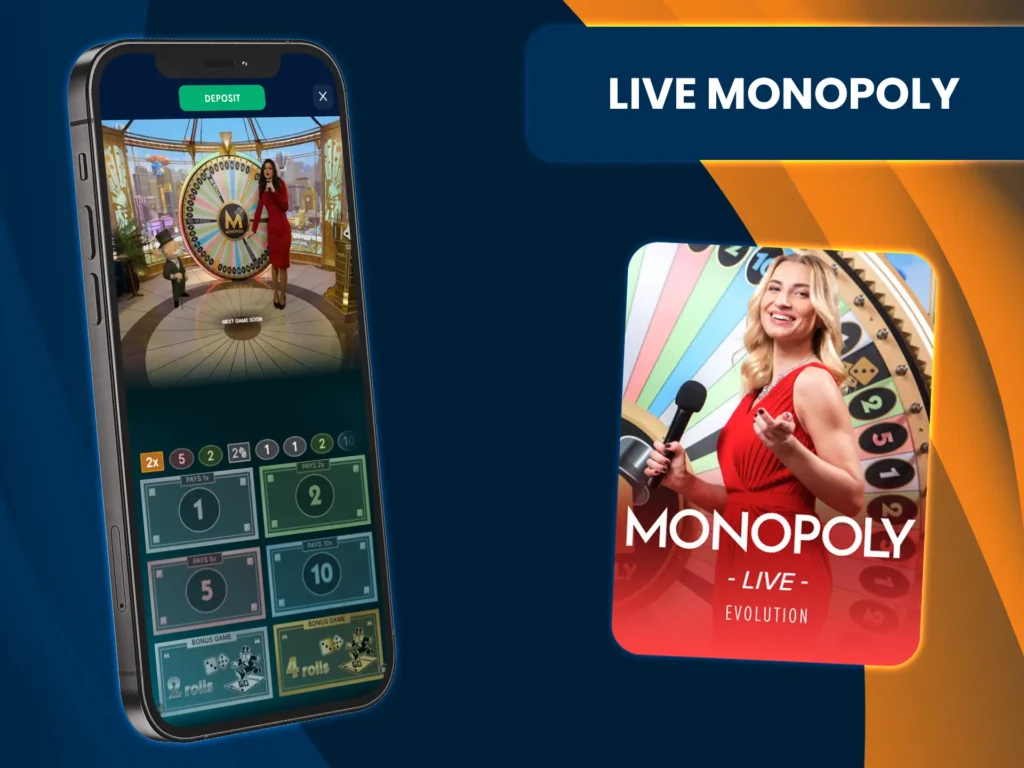 If you enjoy fresh and exciting games, try Live Monopoly at Bluechip.