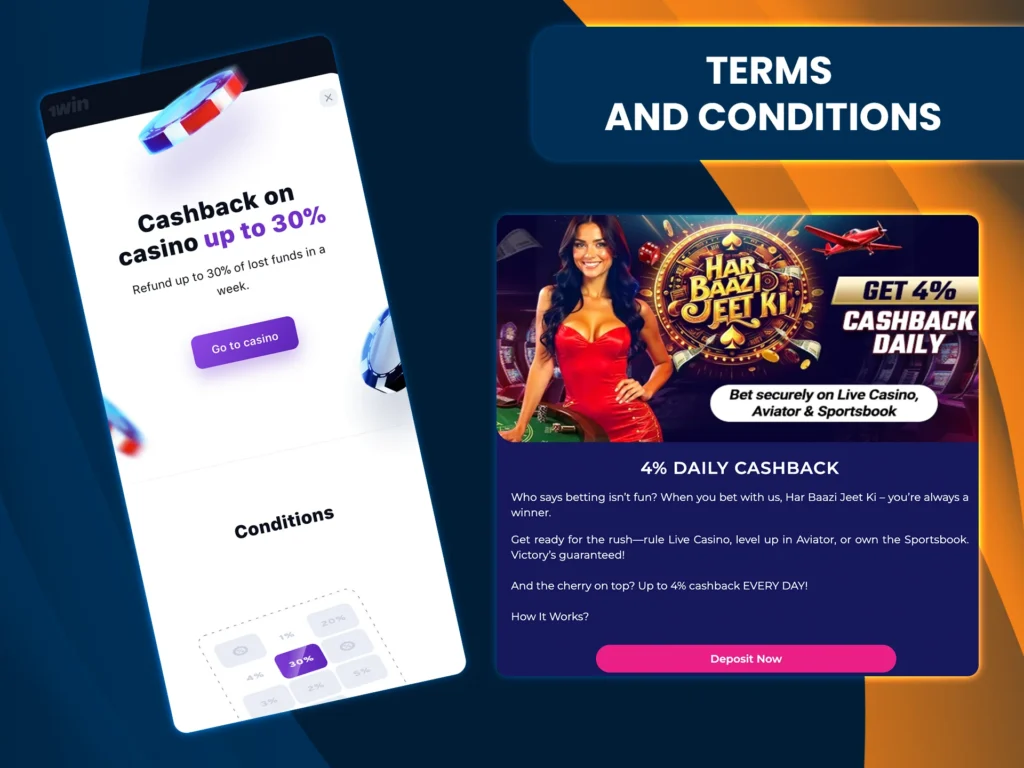 Check the terms and conditions before using cashback at Live Casino.