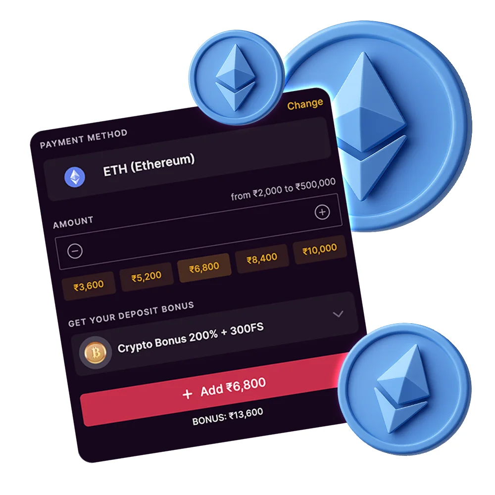 Discover the best Live Casinos that support Ethereum payments.