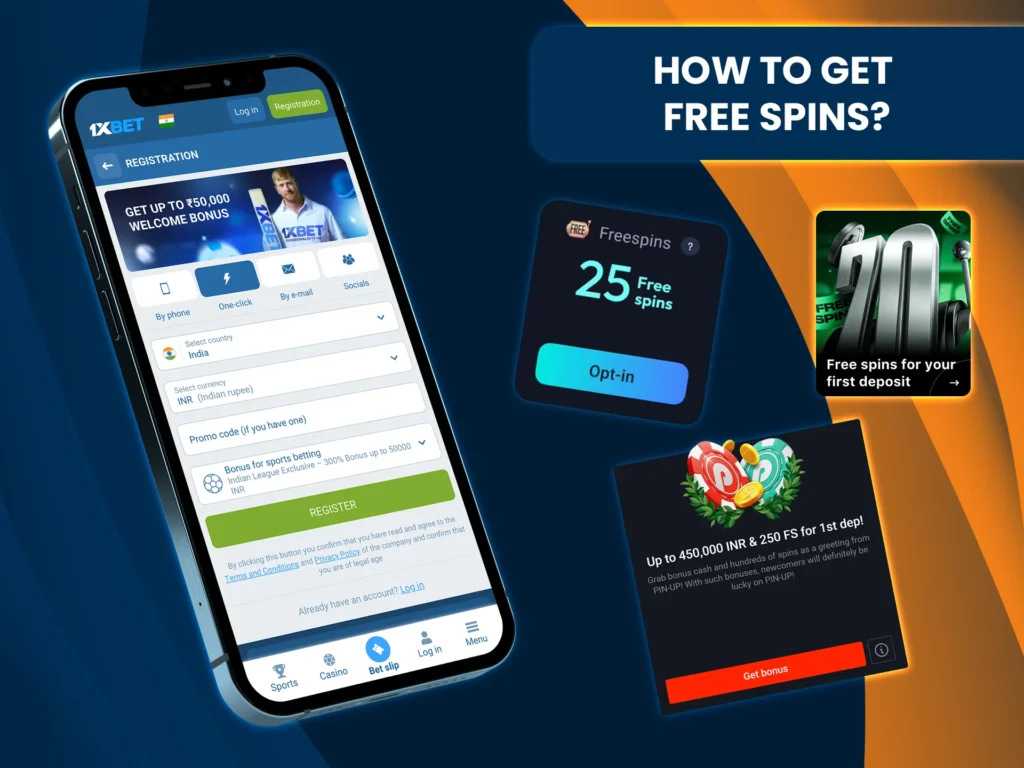 Find out how to get free spins and enjoy Live Casino games.