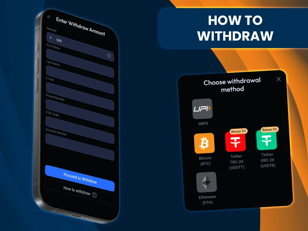 Withdraw funds from Odds96 after account verification.