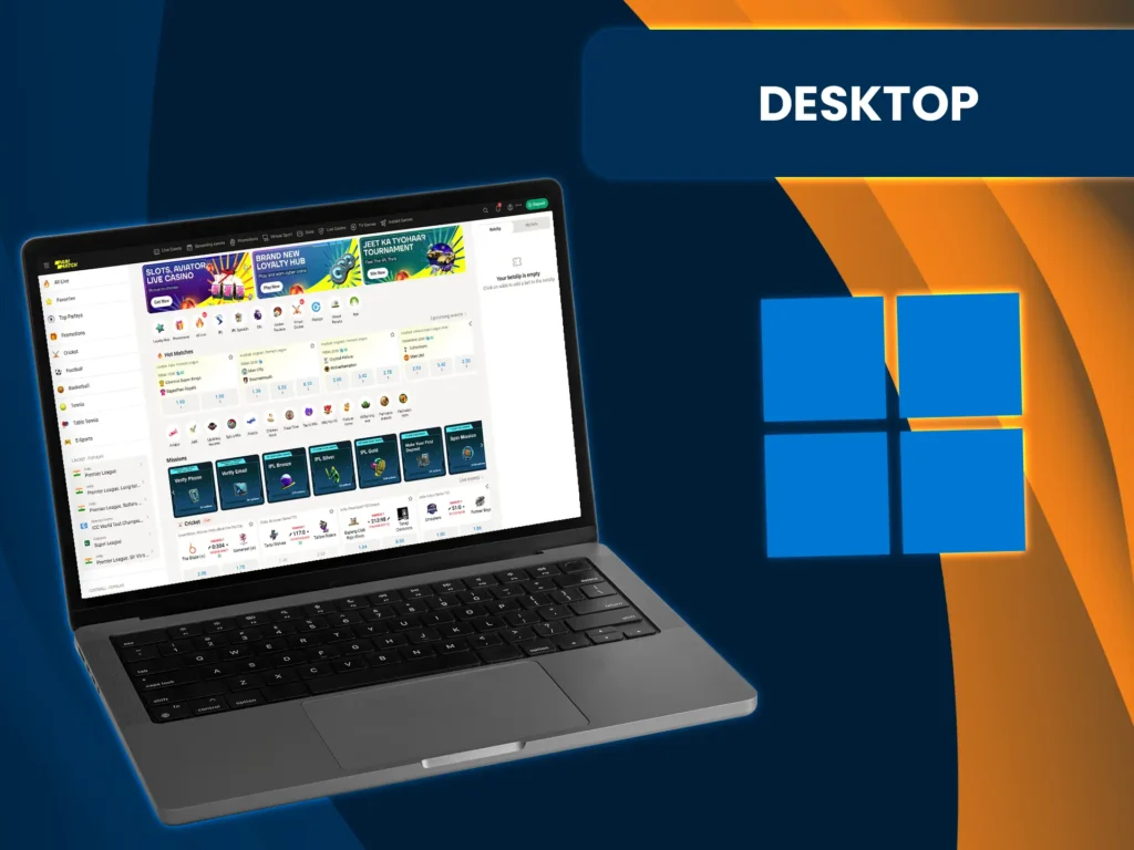 Enjoy all the features and comfort of the desktop version of Parimatch.