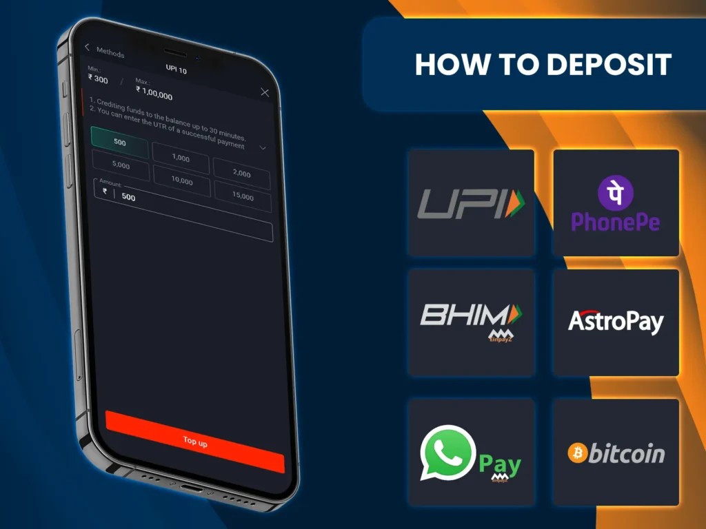 Follow these instructions to add funds to your PinUp wallet.