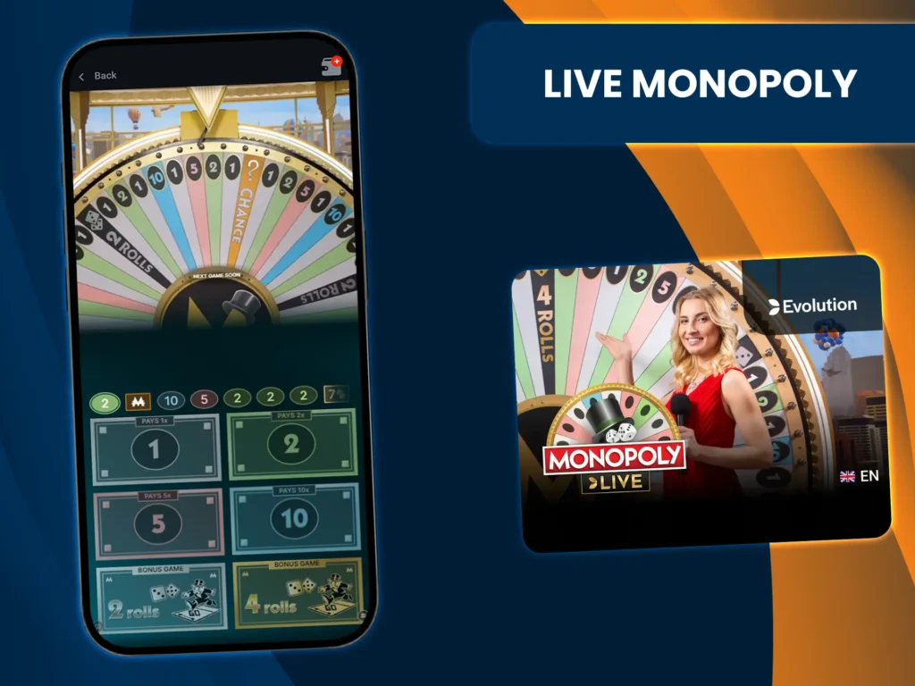 Live Monopoly is one of the most popular and interesting games at PinUp live casino.