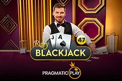 Win big in Ruby Blackjack with live dealers.
