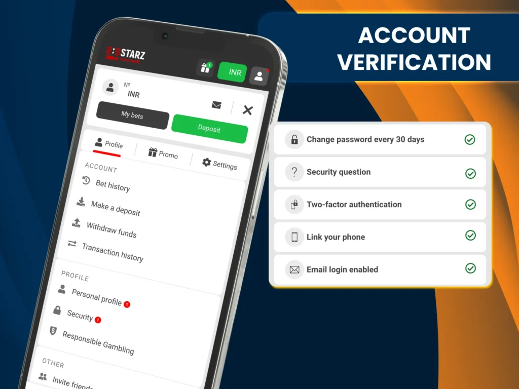 Verify your identity on 888Starz to enable withdrawals.