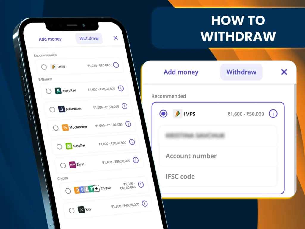 Withdraw from Casino Days using bank transfer, Skrill, or crypto.