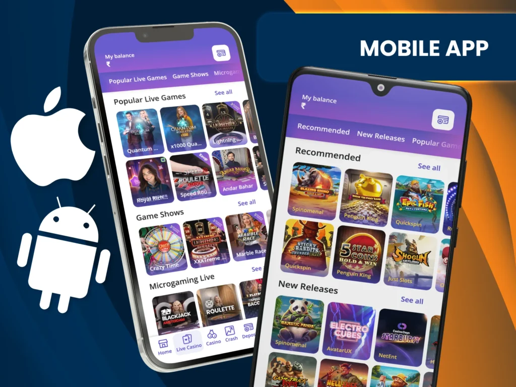 Download the Casino Days app for Android or iOS and play on the go.