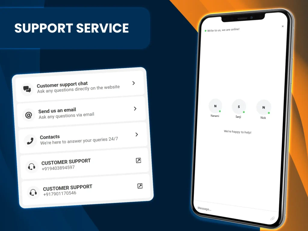 Megapari support team is available around the clock via live chat, email, or phone.