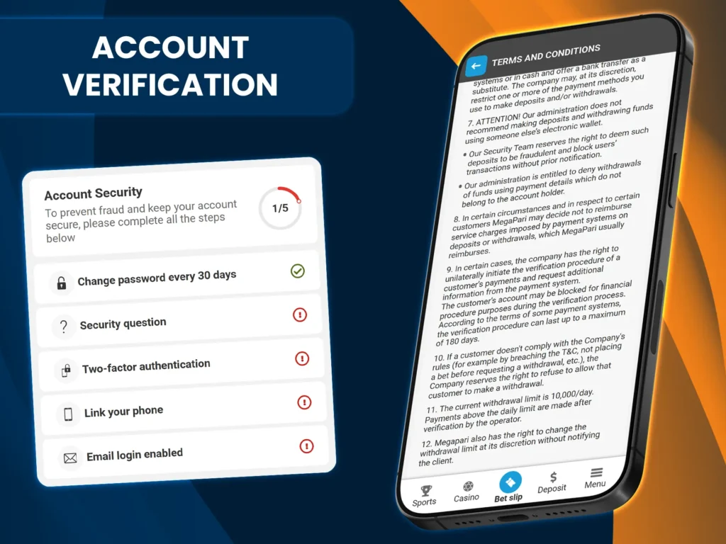 Verifying your Megapari account is necessary for protecting your data and preventing fraud.