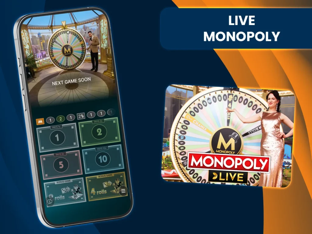 Try Live Monopoly at Mostbet and win big prizes.