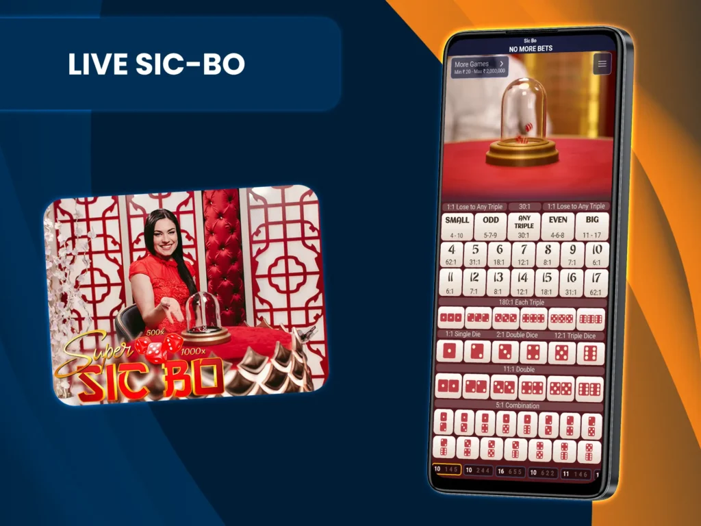 Roll the dice in Mostbet’s thrilling Live Sic-Bo.