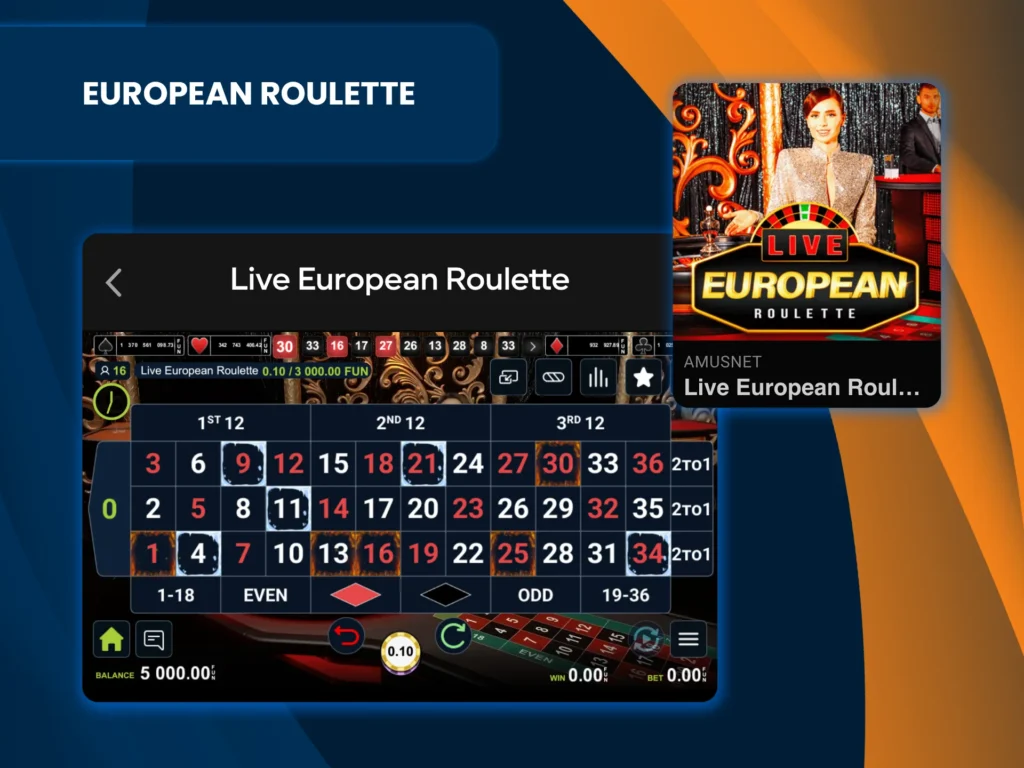 Learn the basic rules of European Roulette.