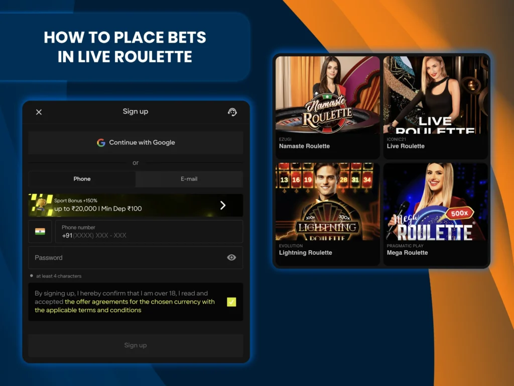 Register and experience the unforgettable thrill of winning at Roulette.