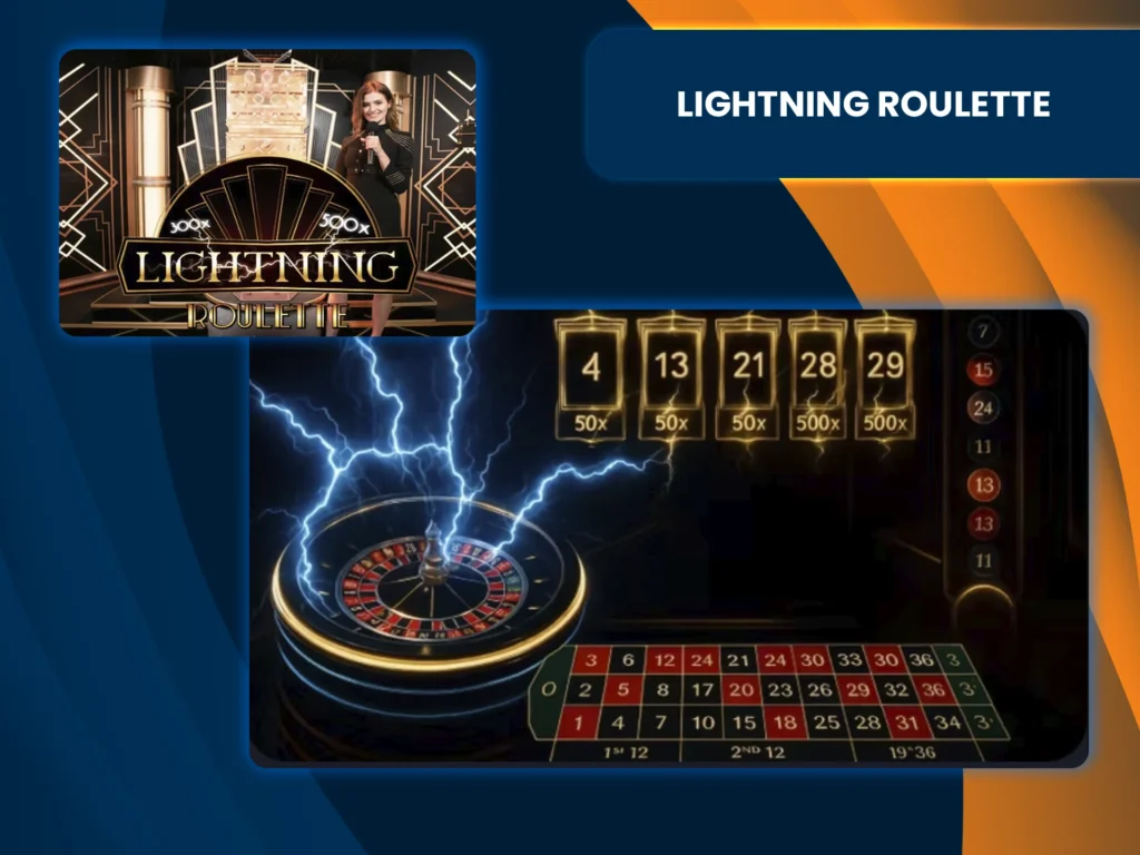 Bet on black or red in Lightning Roulette.