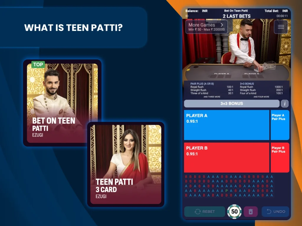 Go to the Teen Patti game and learn about the rules and features.