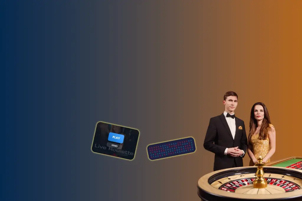 Play with live dealers in the live casino and win.