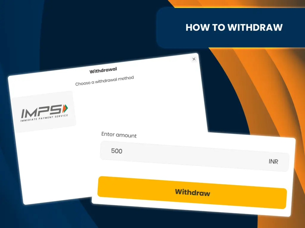Withdraw your winnings from your Crorebet account.