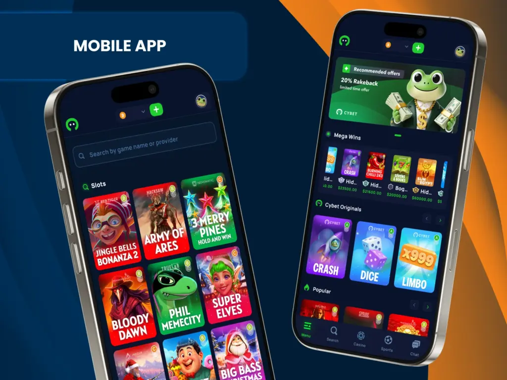 Download the Cybet app to your mobile devices.