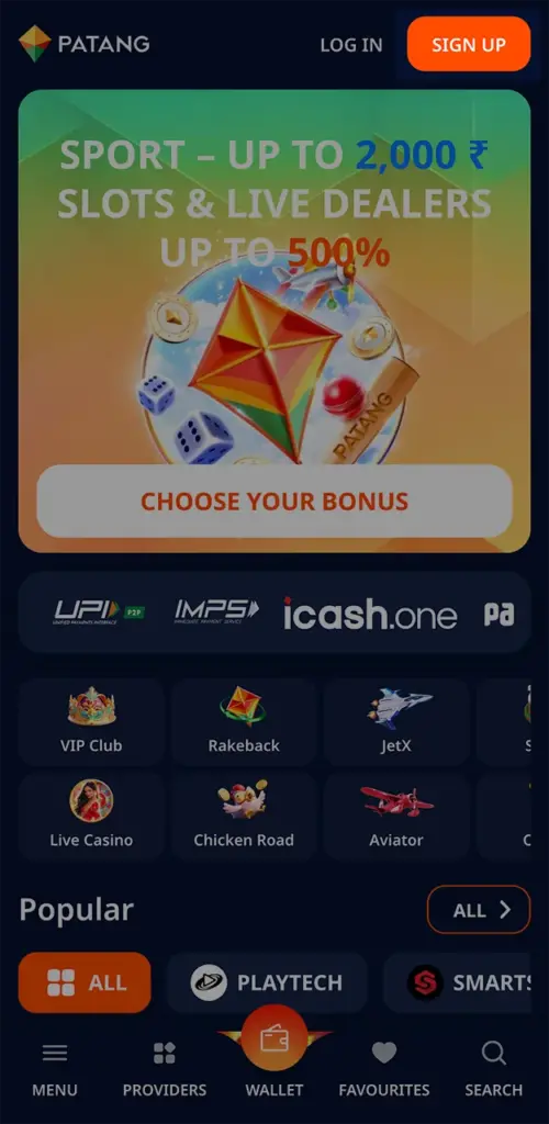 Read the site rules and start the registration process on the Patang website.