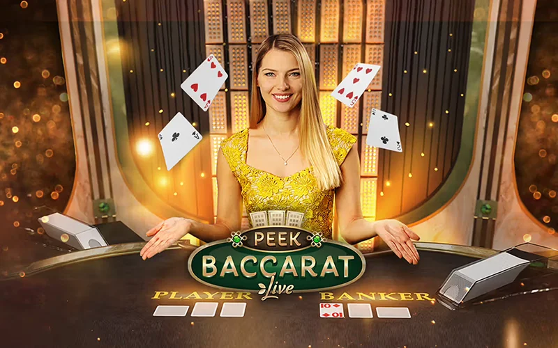 Keep an eye on which side will score more points in Peek Baccarat Live.