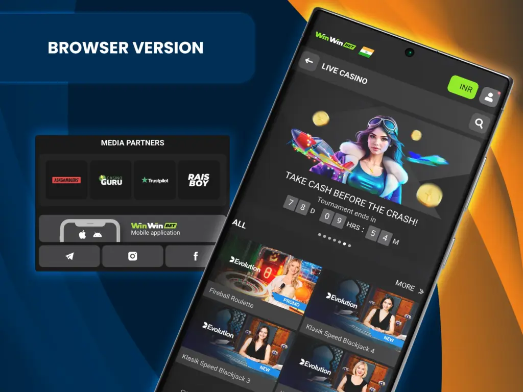 The WinWin website version adapts perfectly and performs well in any browser.